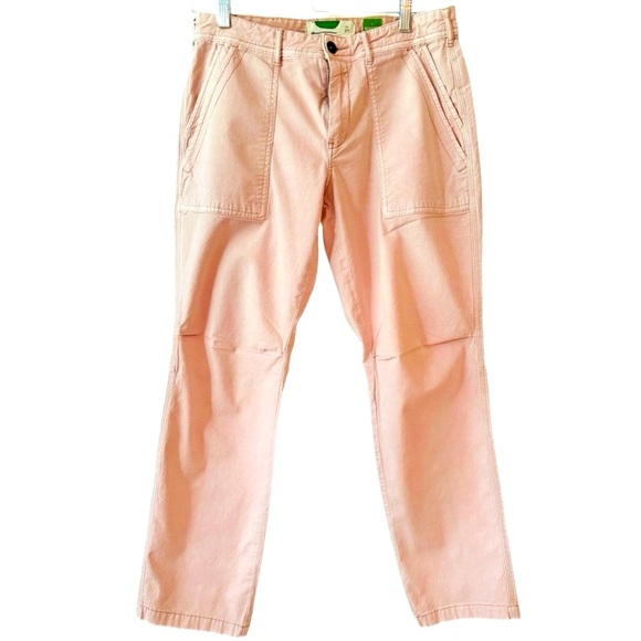 Anthropologie Pants - ANTHROPOLOGIE ~ Women’s Light Blush Pink High Waist Cargo Style Pants size 29